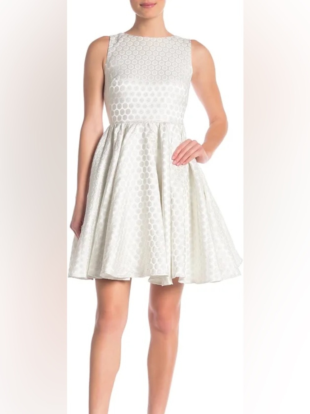 Betsey Johnson Jacquard dot party dress